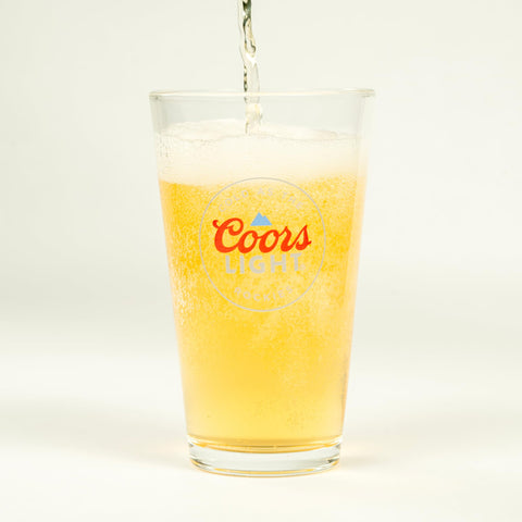 LORD'S ROCKS Coors Light glasses on table showcase crisp clarity and elevated style