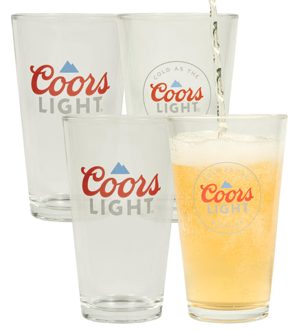 LORD'S ROCKS Coors Light 16oz pint glass with authentic logo for premium serving