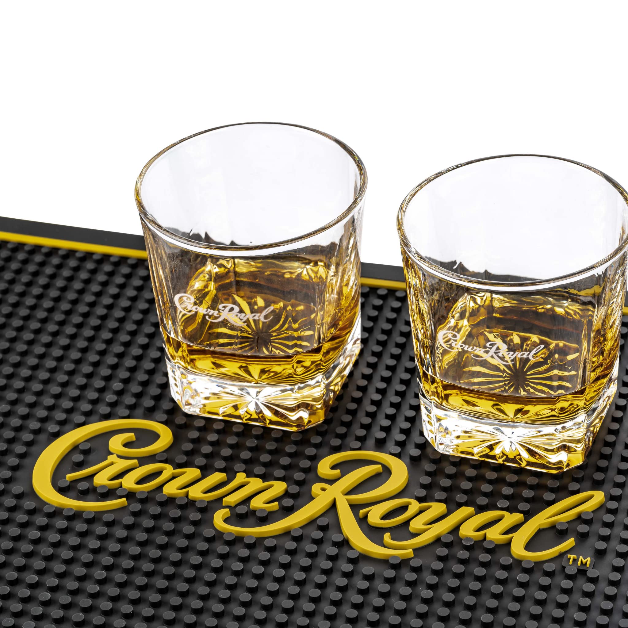 LORD'S ROCKS Crown Royal bar mat drip catcher protects countertops during pours.