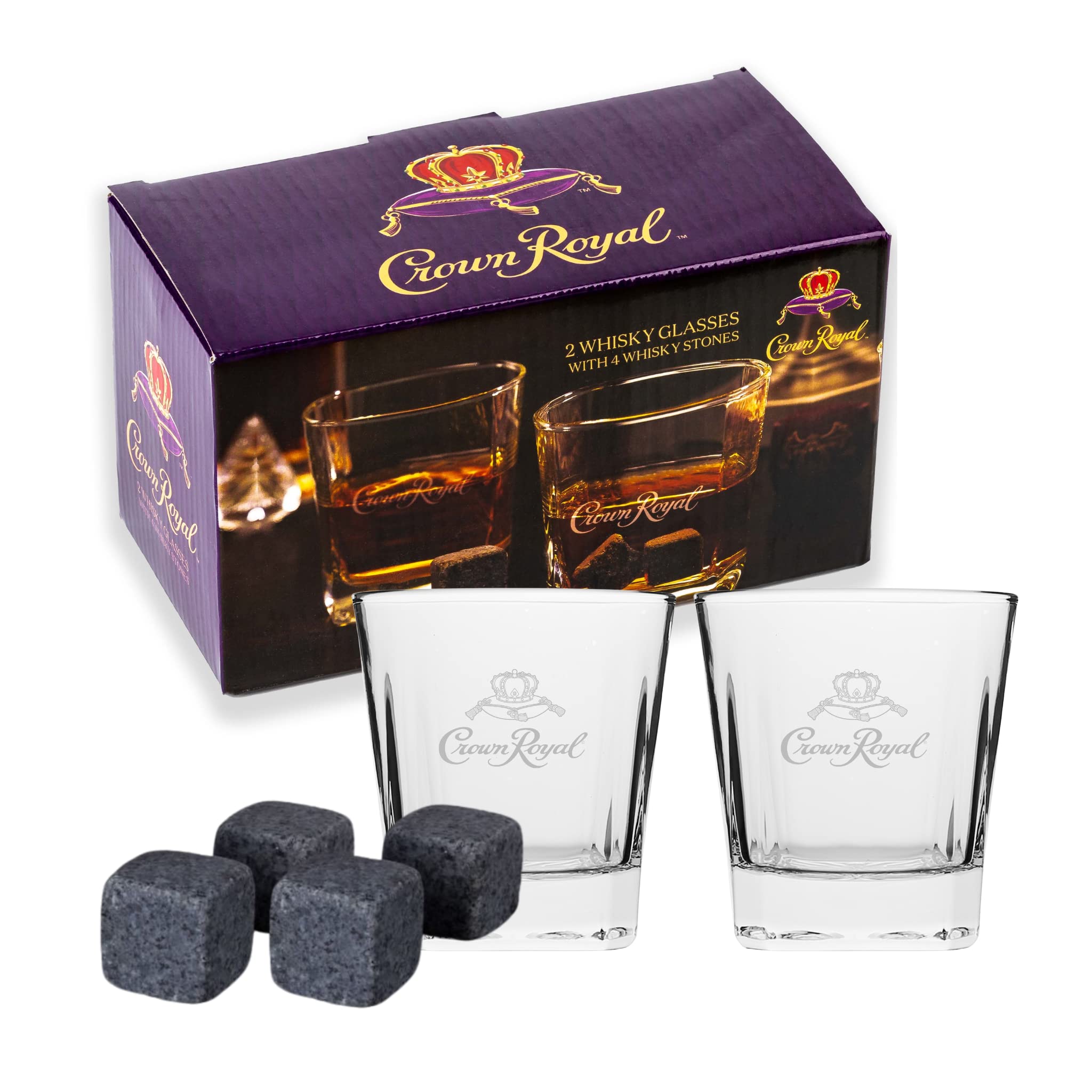 LORD'S ROCKS Crown Royal glass with etched logo for a refined pour.
