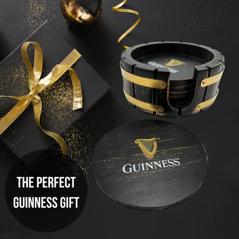 LORD'S ROCKS Guinness coasters suited for everyday use at a home bar.