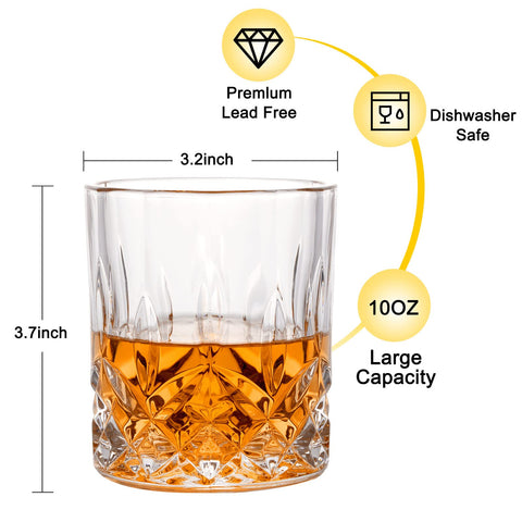 LORSIA bourbon glass 10oz for classic cocktails and neat pours.