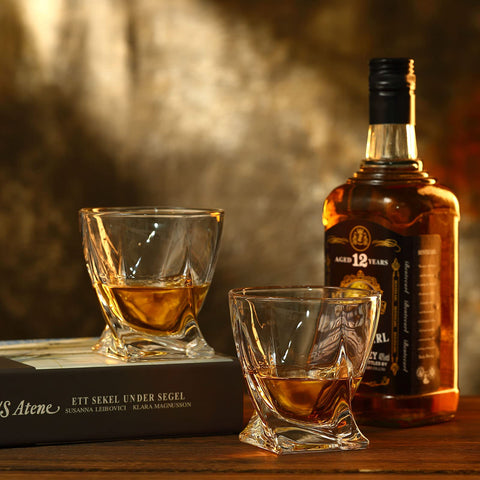 LORSIA dishwasher-safe whiskey glasses — easy cleanup after entertaining.