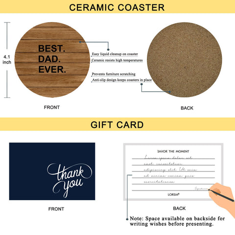 LORSIA Gift card envelope included for a personalized, celebratory touch.