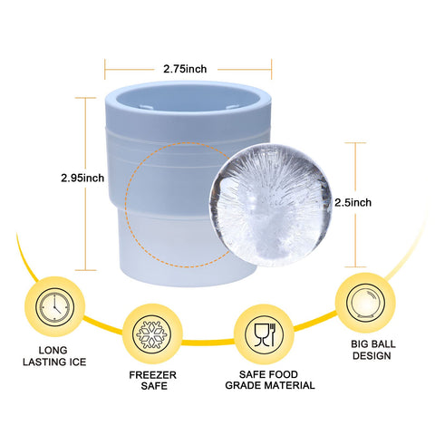 LORSIA Ice ball mold stack demonstrates space-saving freezing design.