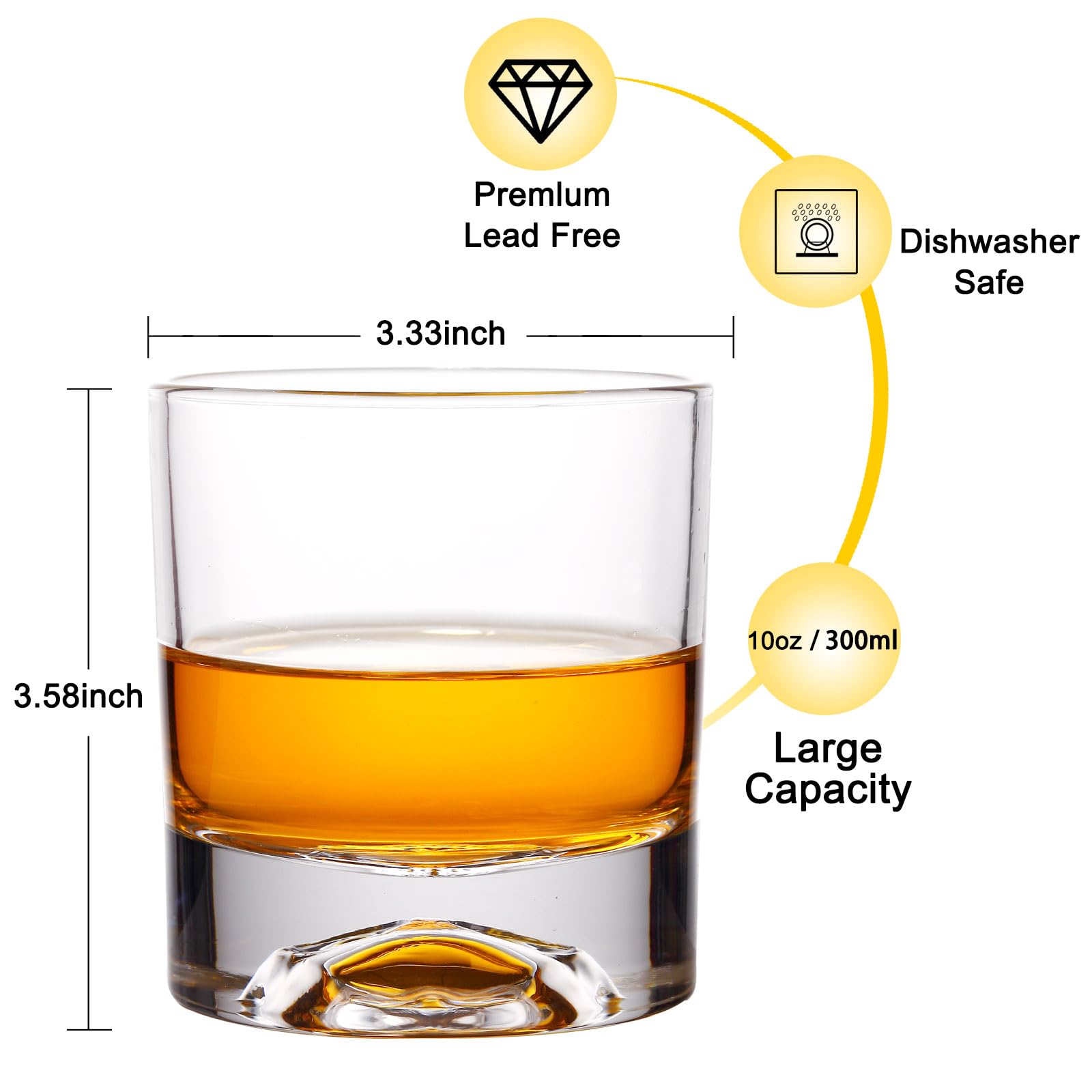 LORSIA skull-bottom glass enhances stylish pours for cocktails.