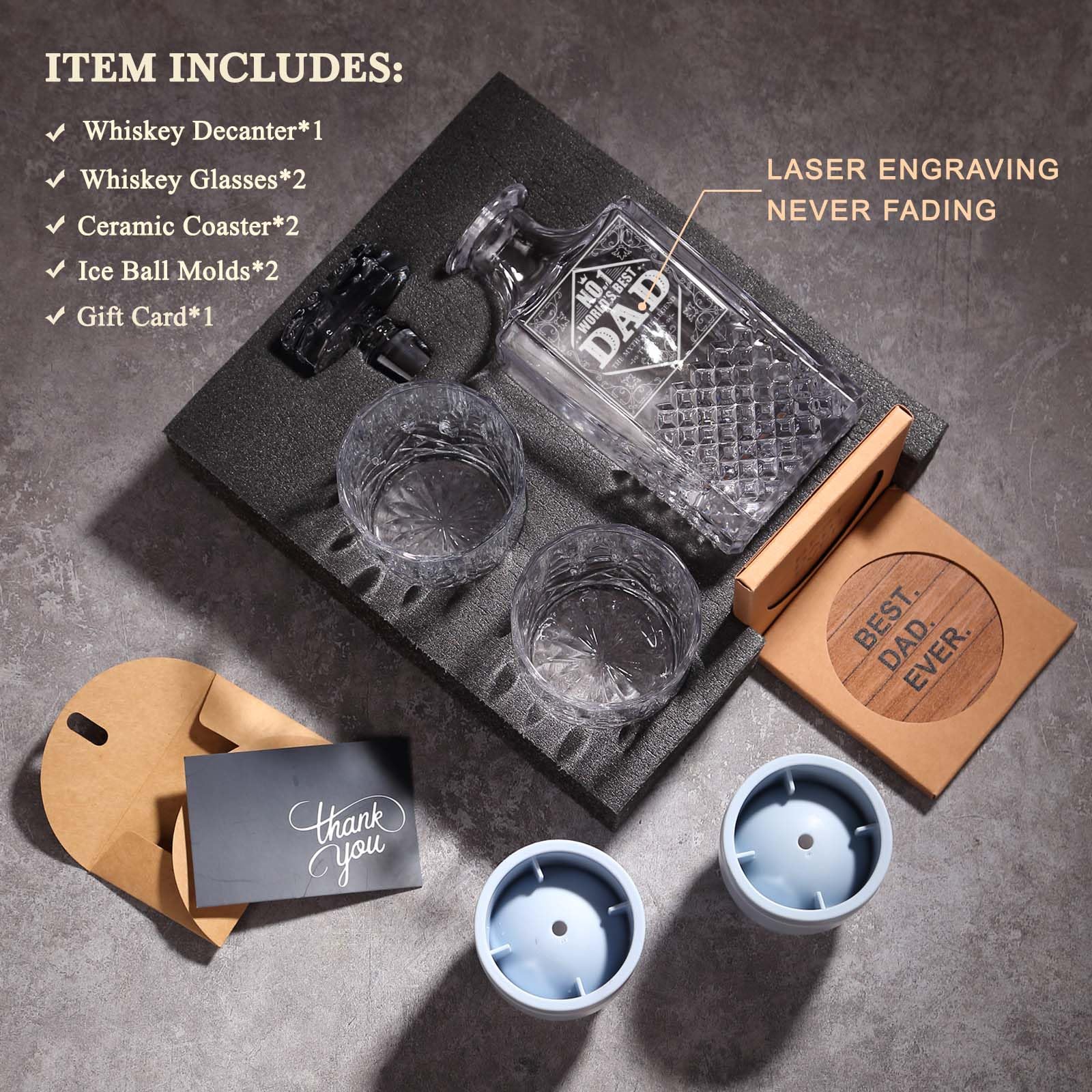 LORSIA whiskey glasses duo elevates sipping for neat or on-the-rocks enjoyment.