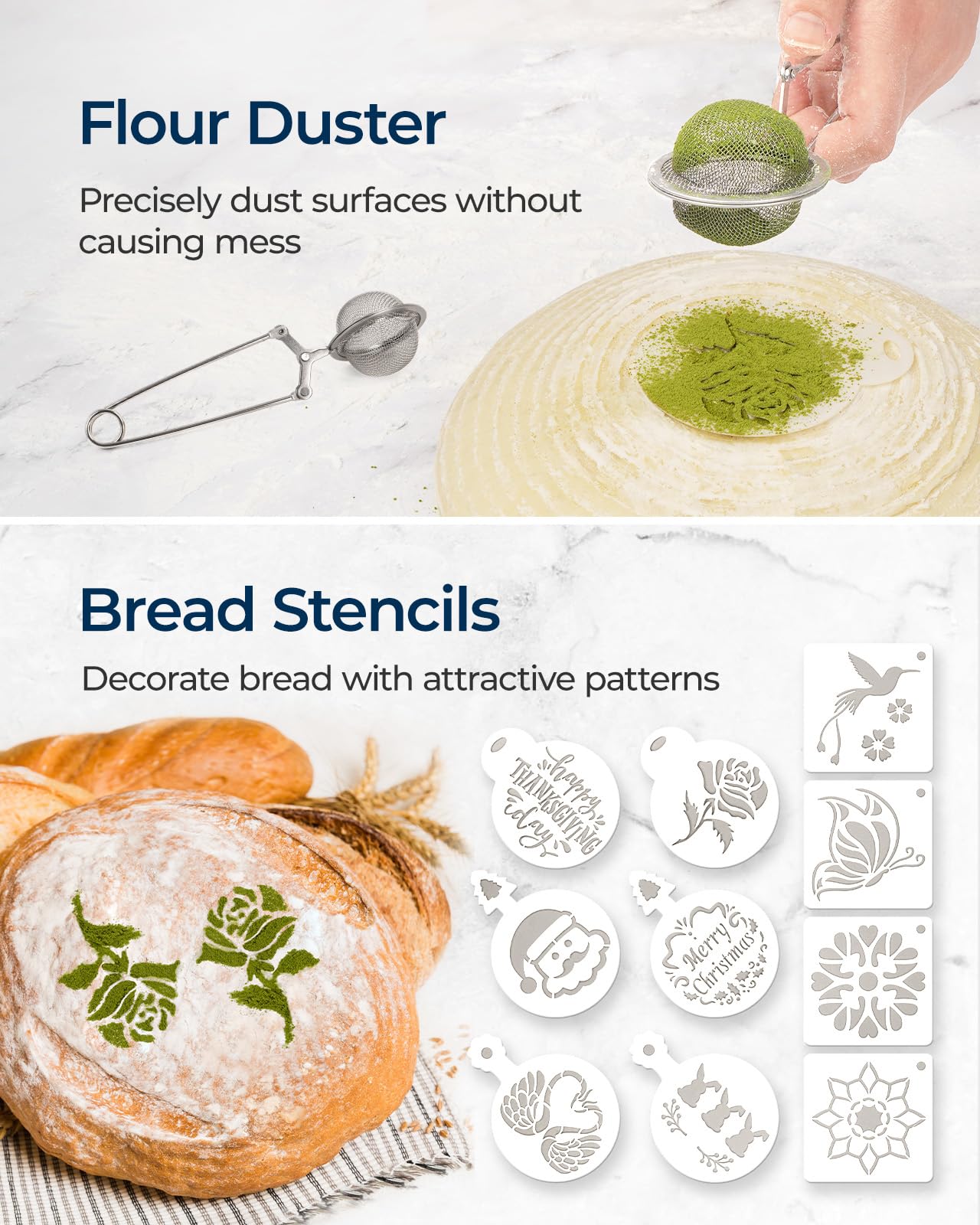 Lorzon dough scraper for easy cleanup and transfer