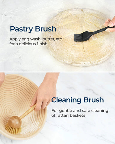 Lorzon flour duster ensures light, even flour coverage