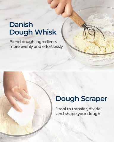 Lorzon pastry brush for even flour dusting