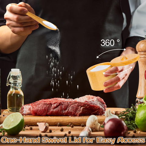 Loscarol spice box with spoon keeps seasonings neatly organized.