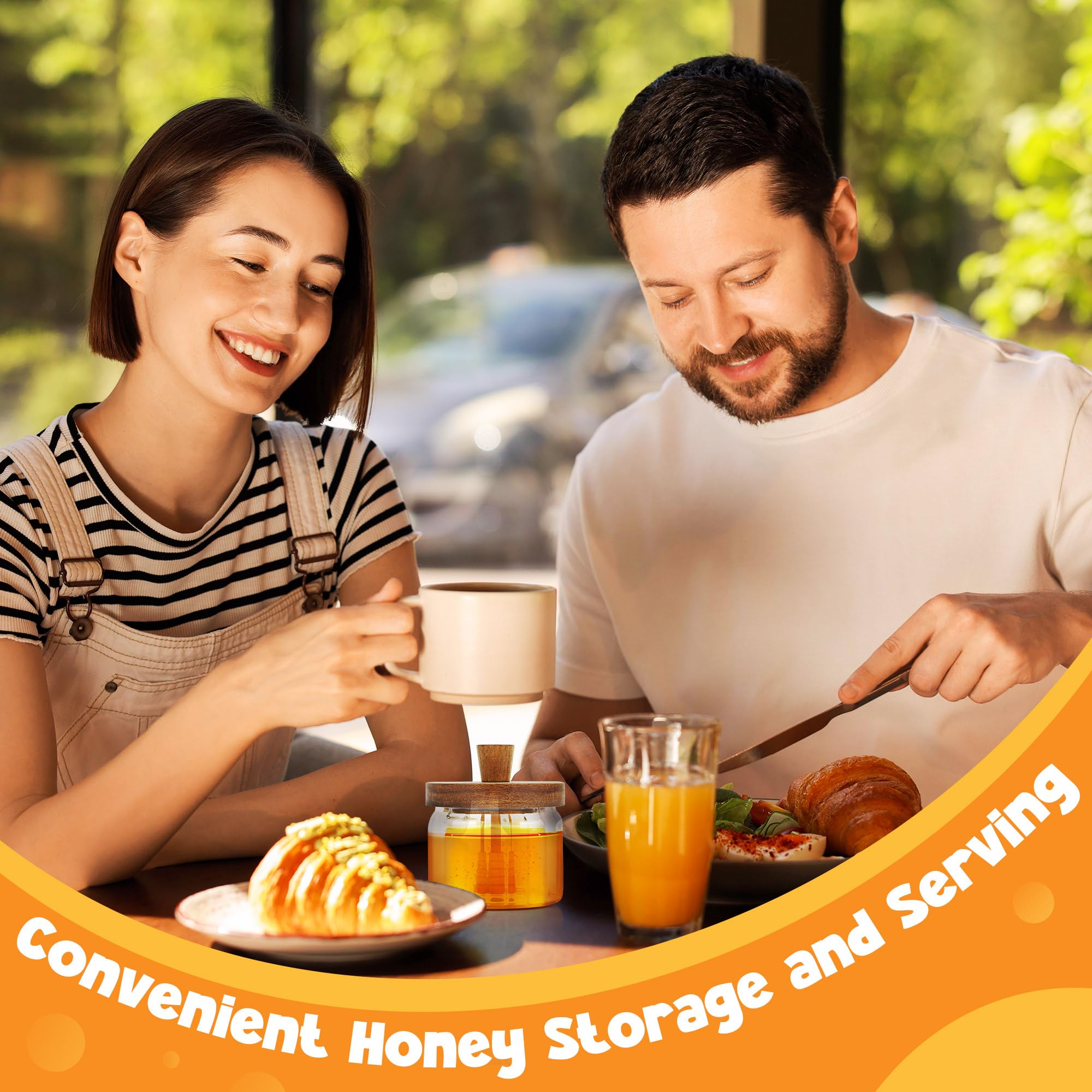 Loscarol spiral dipper reduces dripping for mess-free honey drizzle.
