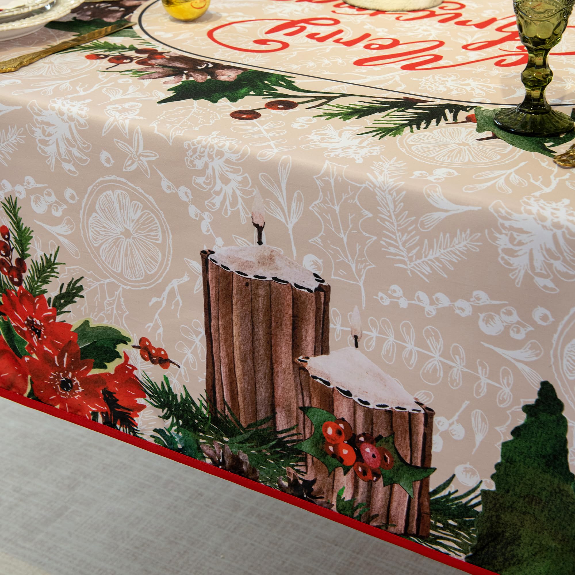 LOSIVISHE table setting featuring holiday decor and warm ambience.