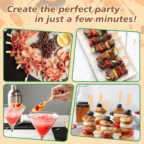 Losneg durable bamboo skewers offer a natural, splinter-free option suitable for daily use