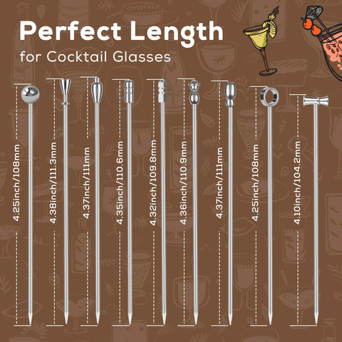 Losneg cocktail picks in premium gift tin case ideal for gifting and storage