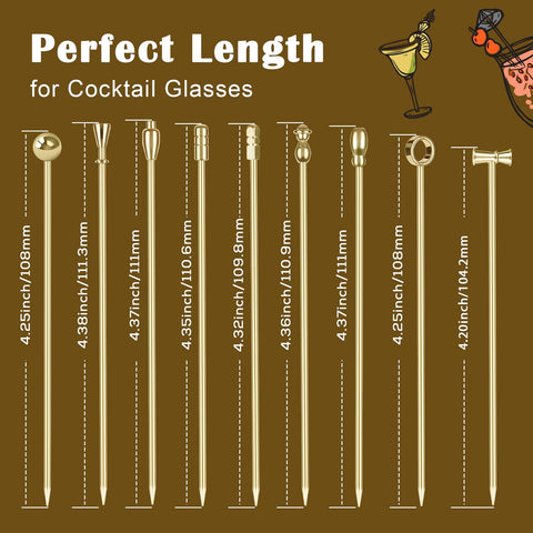 Losneg reusable sturdy picks are dishwasher safe for quick cleanup.