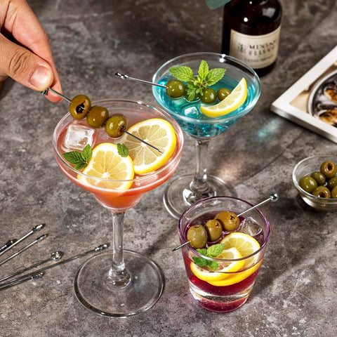 Losneg stainless steel cocktail picks durable and long-lasting for daily use