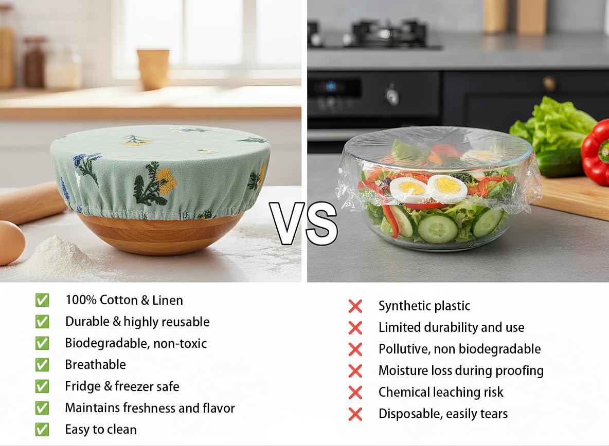 Lospara covers protect mason jars and small containers for tidy fridge storage.