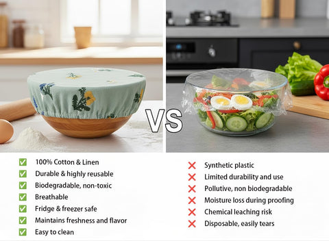 Lospara covers protect mason jars and small containers for tidy fridge storage.