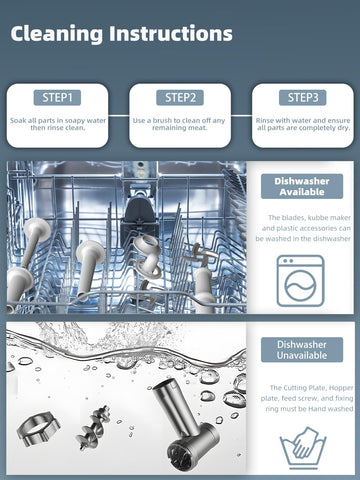 LOSRSWA dishwasher-safe parts for quick cleanup
