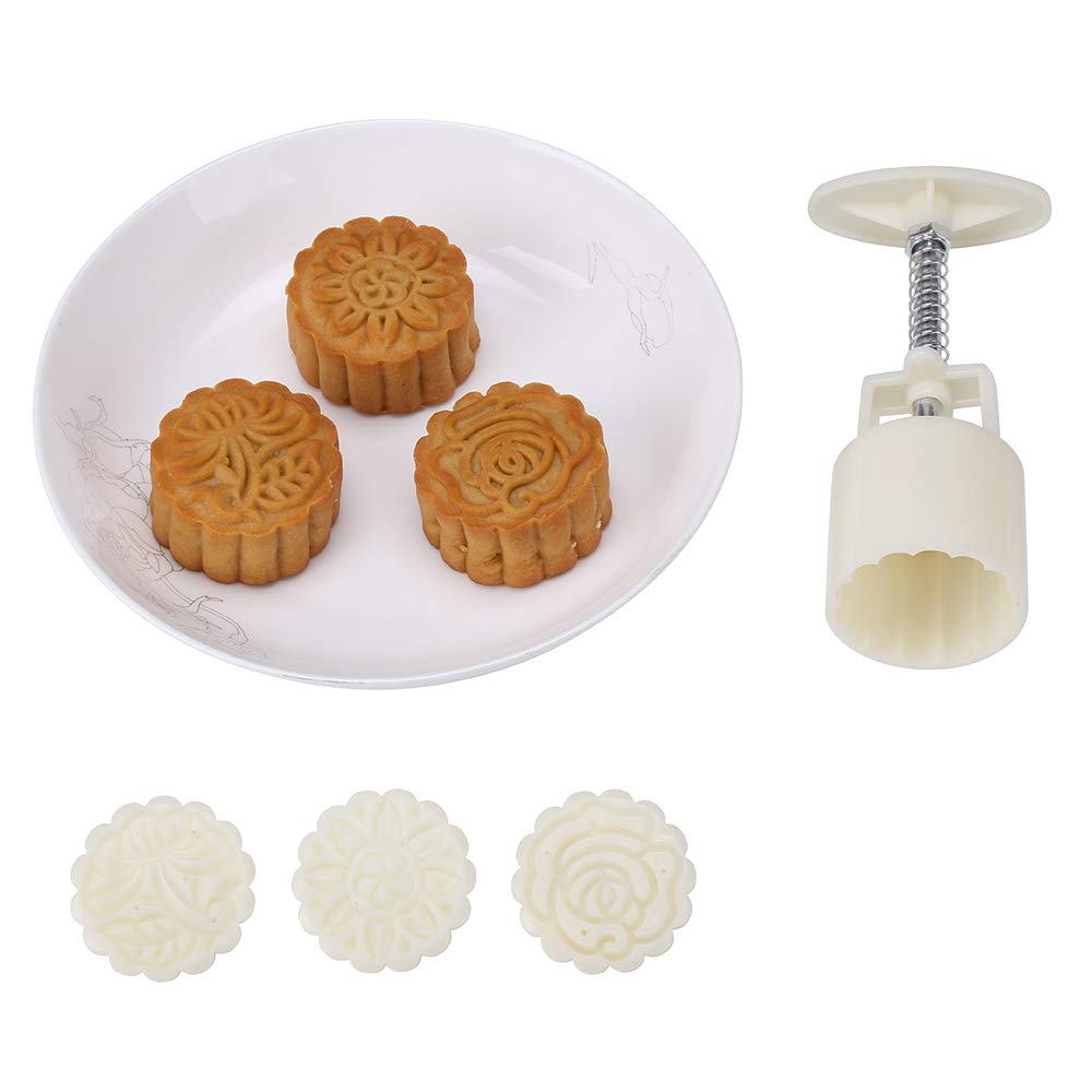 Lost Ocean flower-pieces mold with precise outlines for elegant mooncakes.