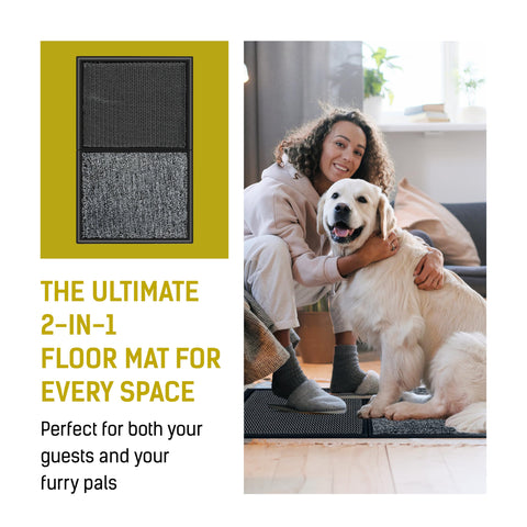 LOSTRONAUT disinfectant-ready mat helps keep doorways clean and reduces tracked dirt