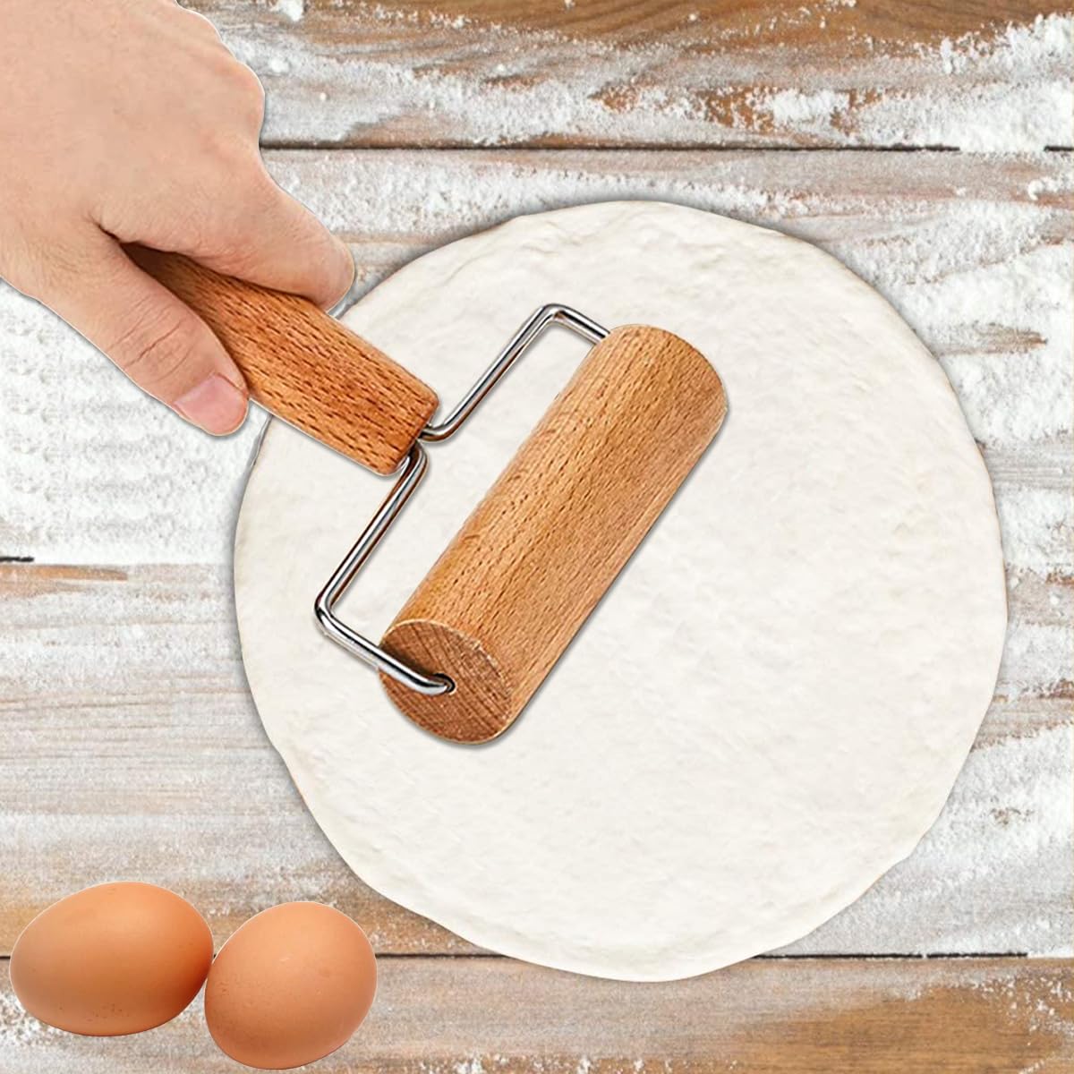 LOSYHU cookie pastry crust roller, versatile tool for cookies and pies.