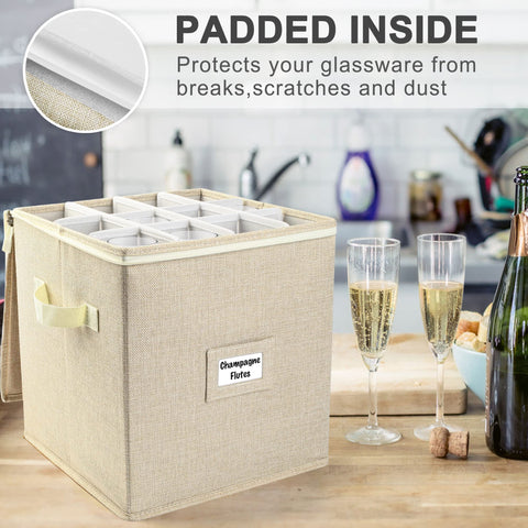 LotFancy 12-compartment dividers separate stems to prevent cracking