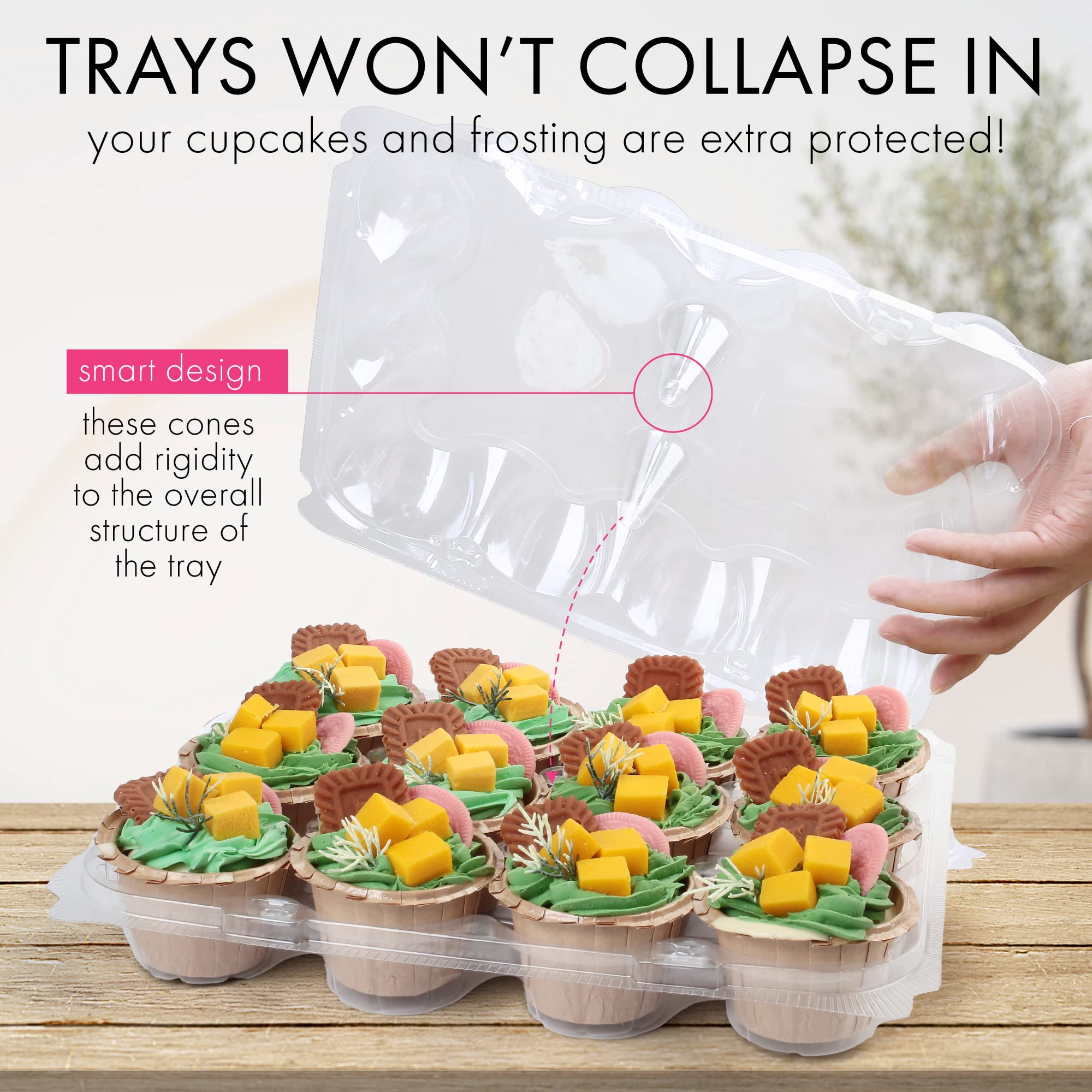 LotFancy interlocking-lids provide secure stacking during transport.