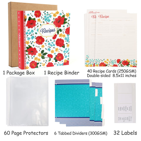 LotFancy 32 labels help you categorize recipes by type and occasion.