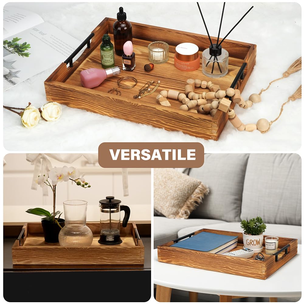 LotFancy tray shown in a living room setup for organizing and decorating