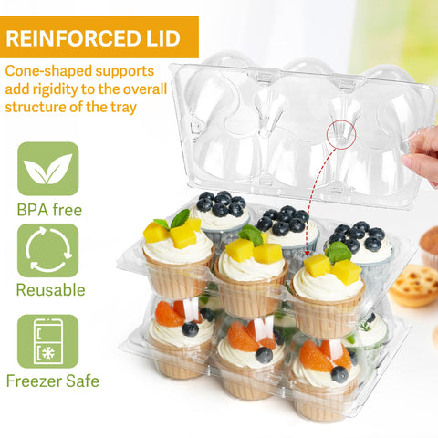 LotFancy reinforced lid support preventing bowing