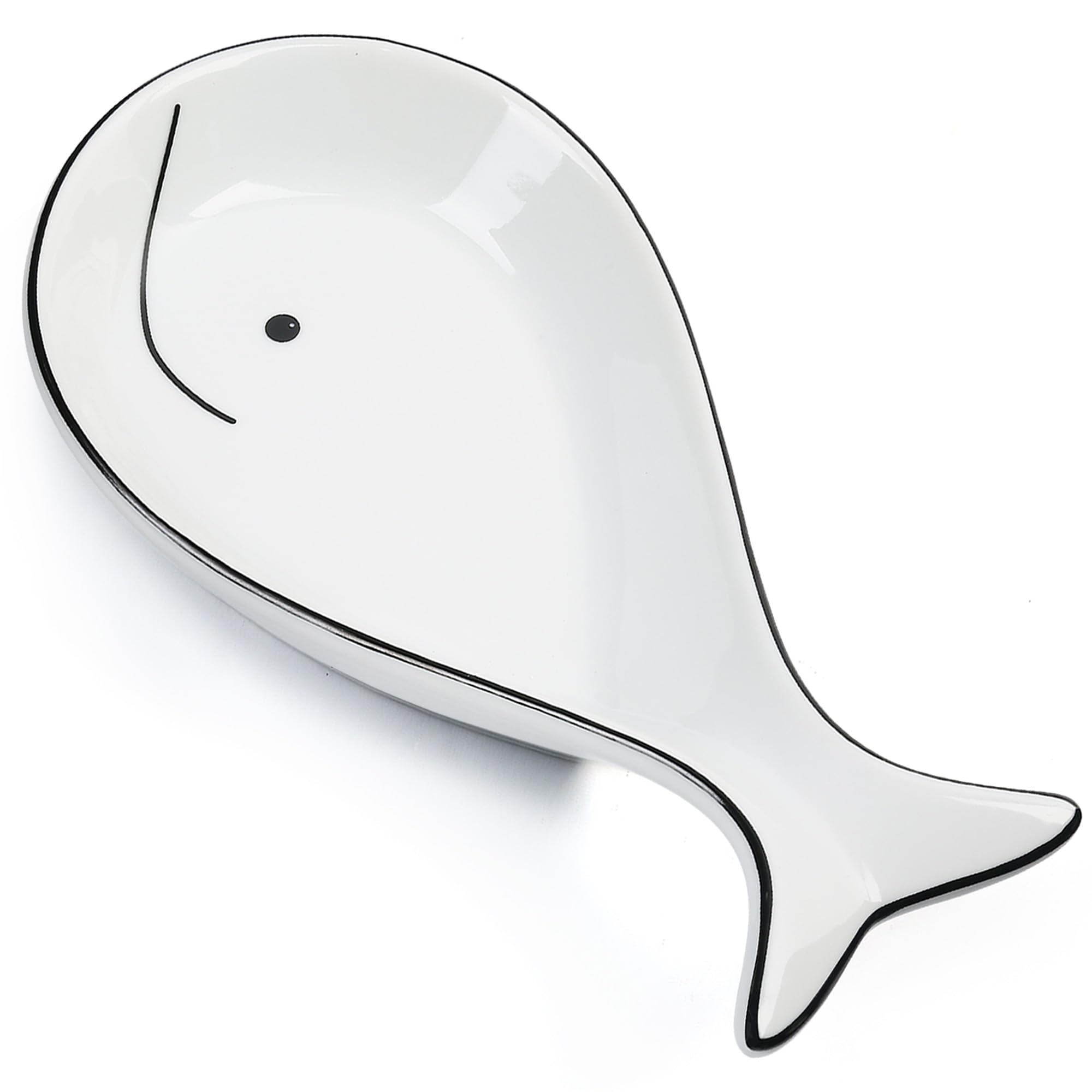 LotFancy Whale Shape Spoon Rest on counter catching utensil drips.