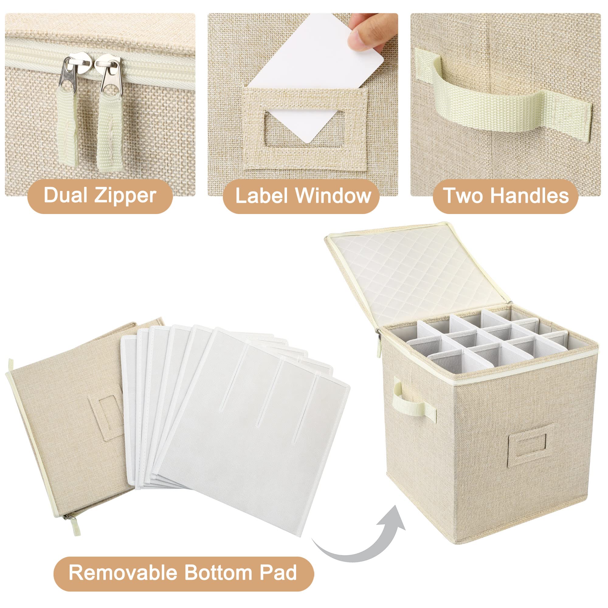 LotFancy sturdy zippers ensure smooth opening and closing of the case