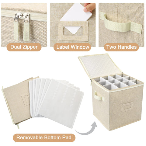 LotFancy sturdy zippers ensure smooth opening and closing of the case