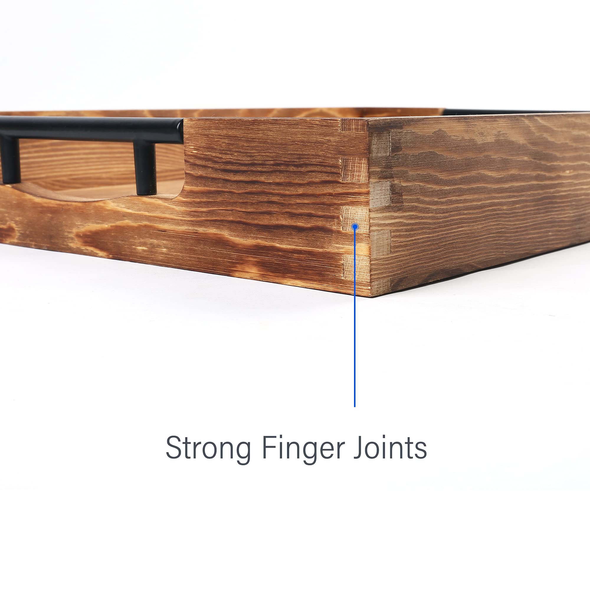 LotFancy tray with ergonomic handles makes carrying easy during gatherings