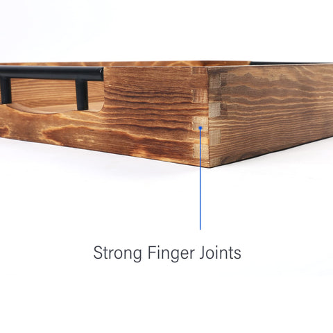 LotFancy tray with ergonomic handles makes carrying easy during gatherings