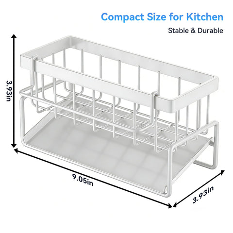 Lotgnimry kitchen storage rack maximizes countertop space in small homes.