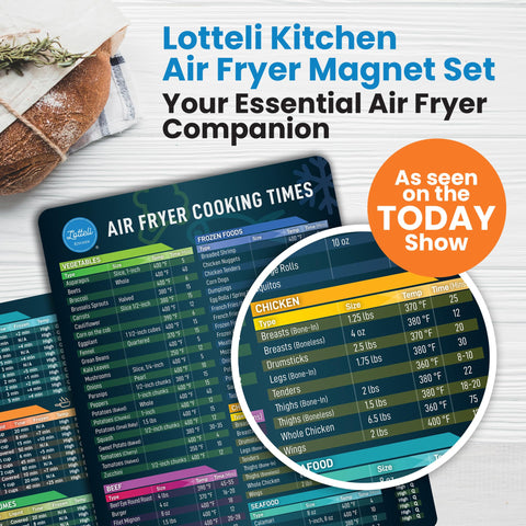 LOTTELI KITCHEN instant pot cheat sheet magnet for clear timing and temps