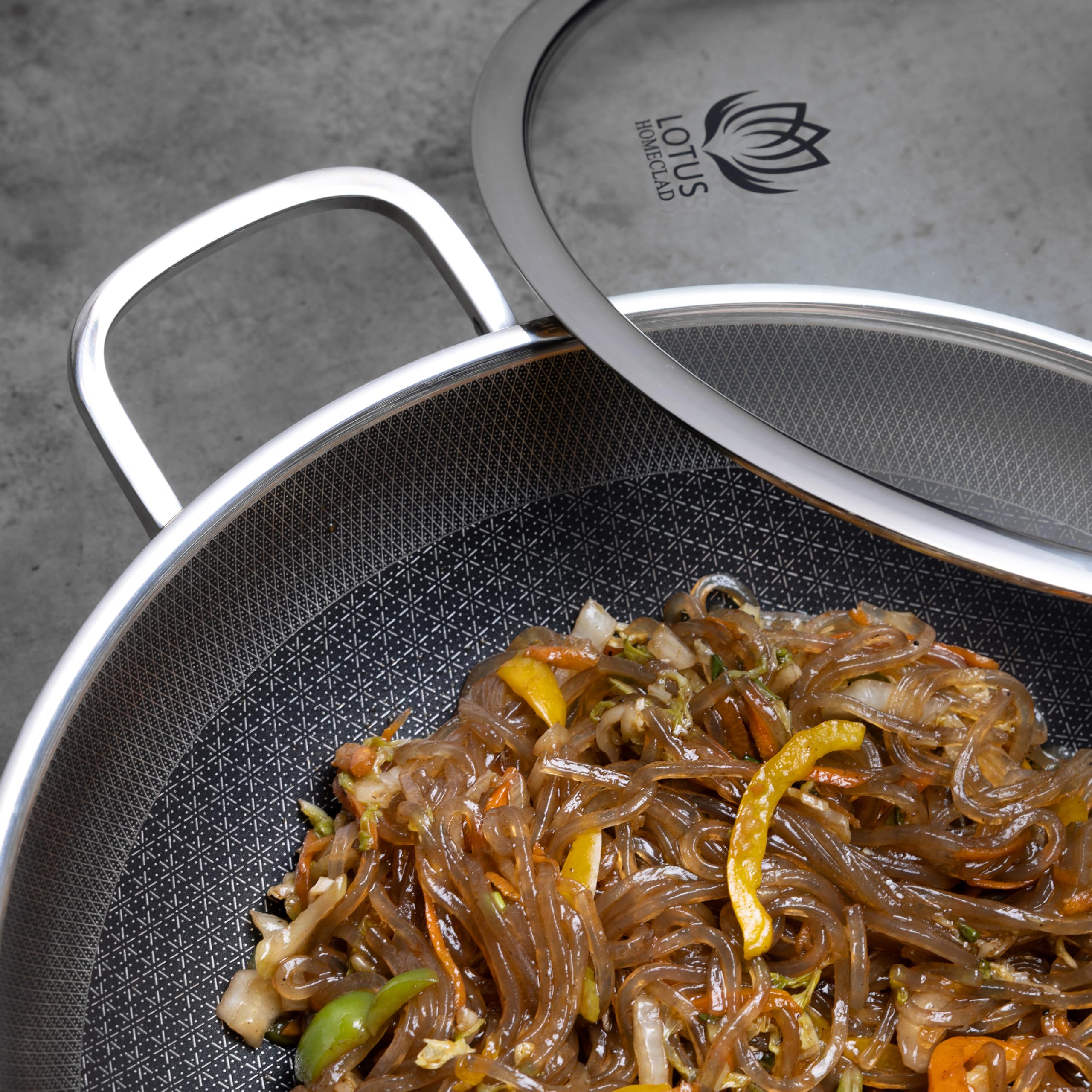 Lotus Homeclad Bamboo dish brush included protects the hybrid surface