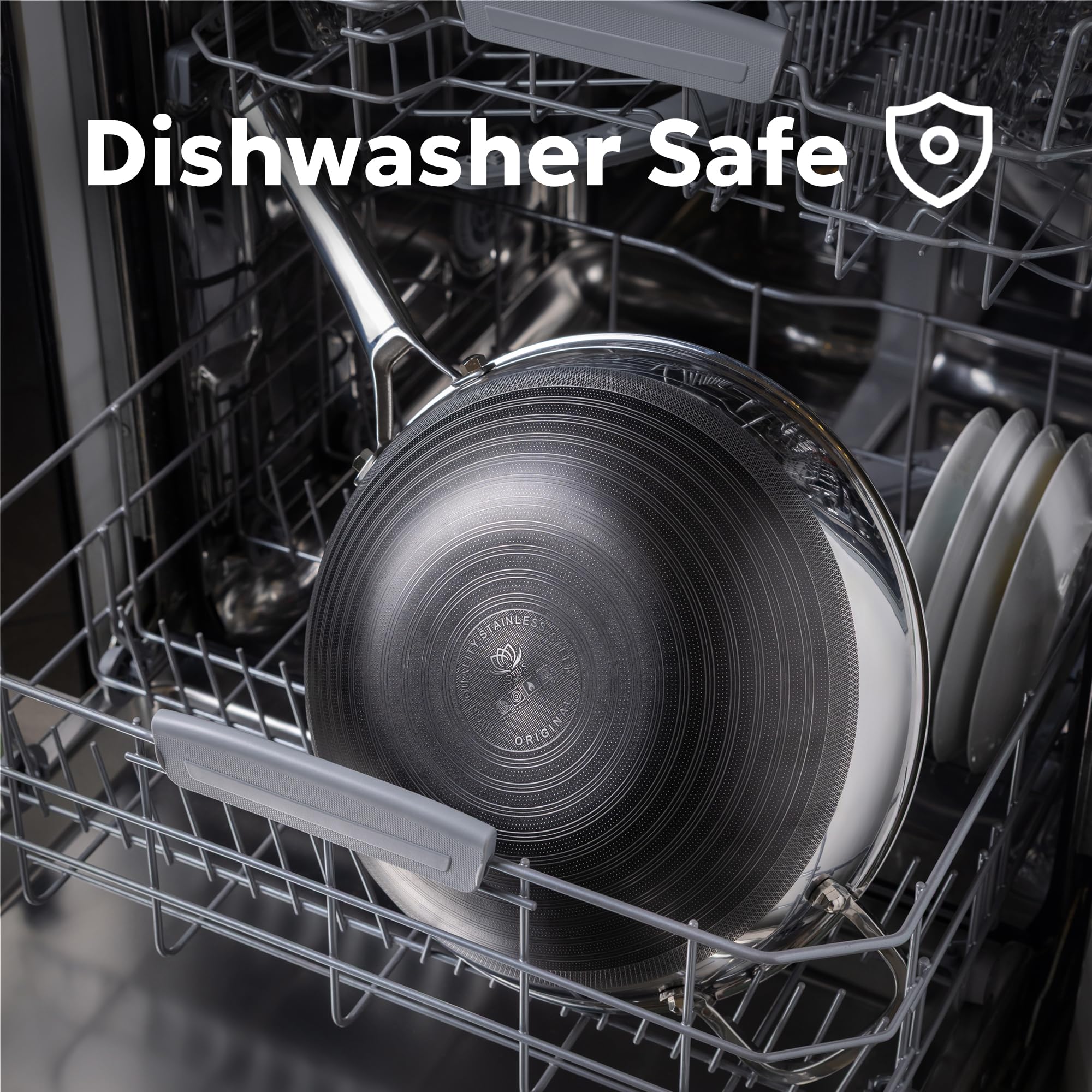 Lotus Homeclad Hybrid Wok Pan oven-safe up to 500°F for versatile cooking