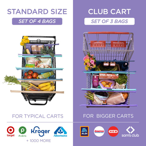 Lotus Original Trolley Bags insulated grocery bag preserves freshness.