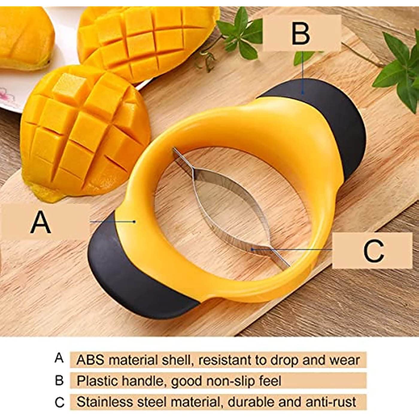 Louis Felt mango slicer gift-ready orange color for kitchen gifts