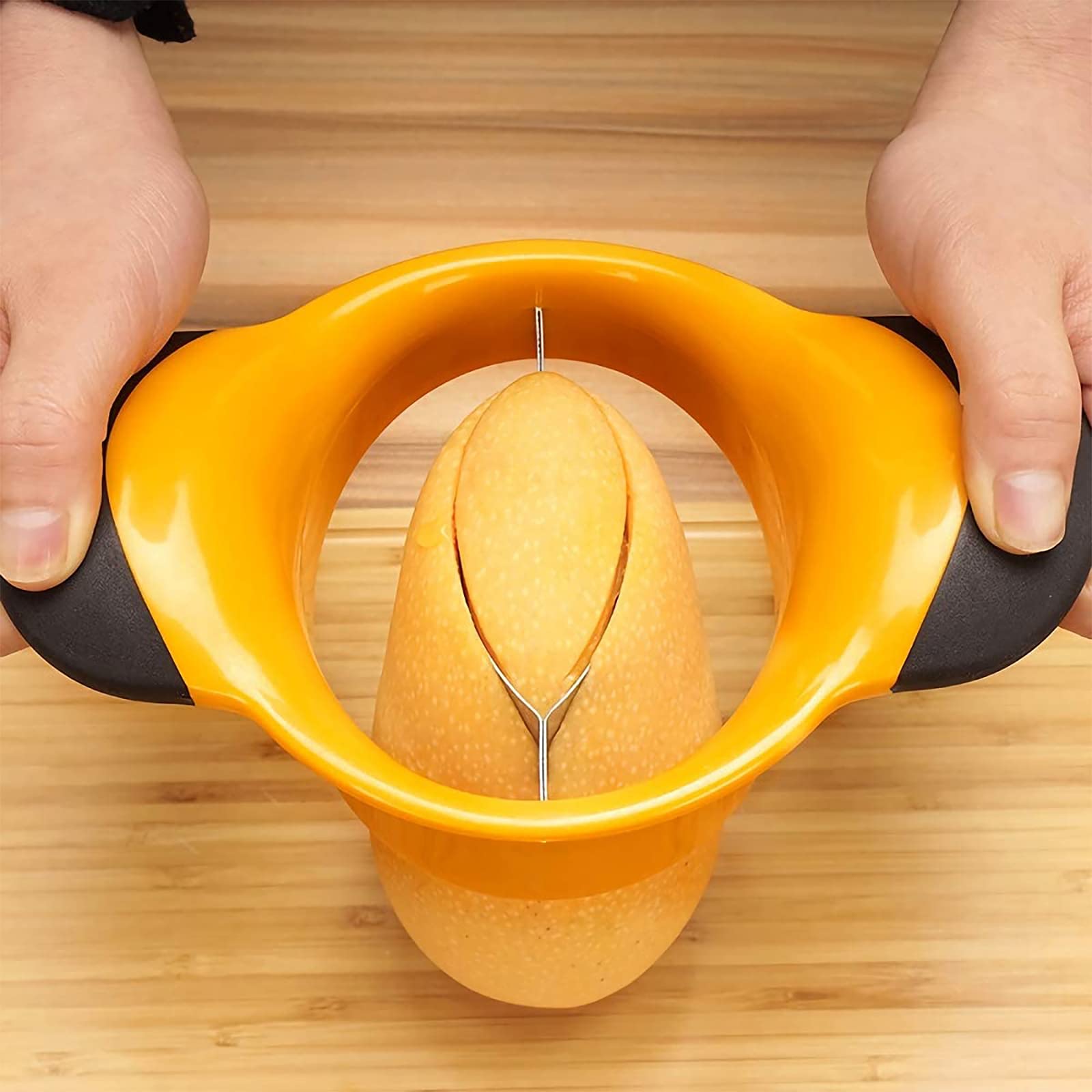 Louis Felt mango slicer with non-slip handles for safe, comfortable slicing