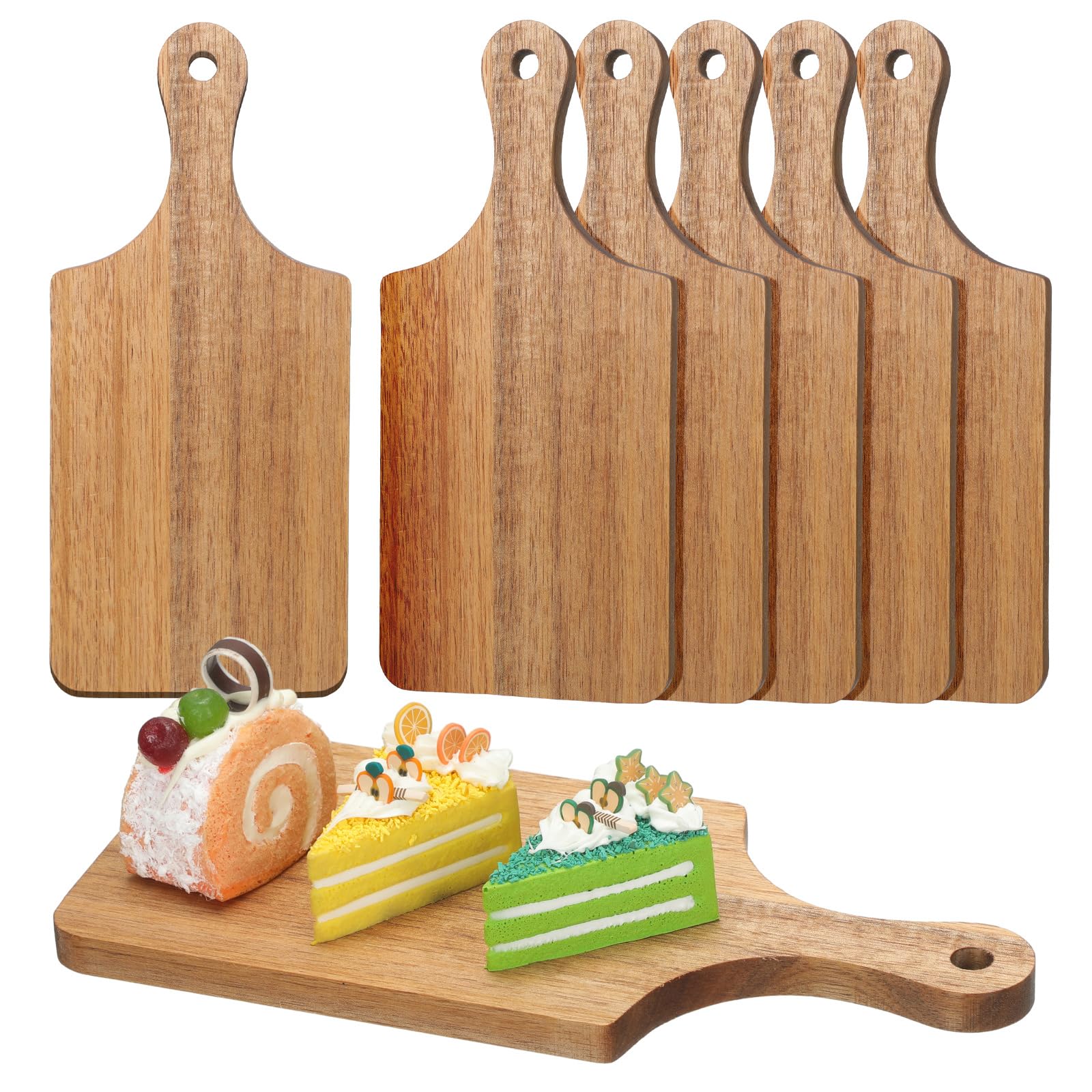 Lounsweer 6-pcs cutting boards set for versatile prep and display.
