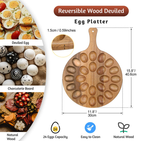 Lounsweer acacia wood serving board doubles as an elegant charcuterie platter.