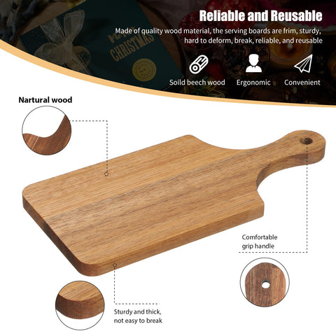 Lounsweer cutting board with handle for easy transfer and grip.