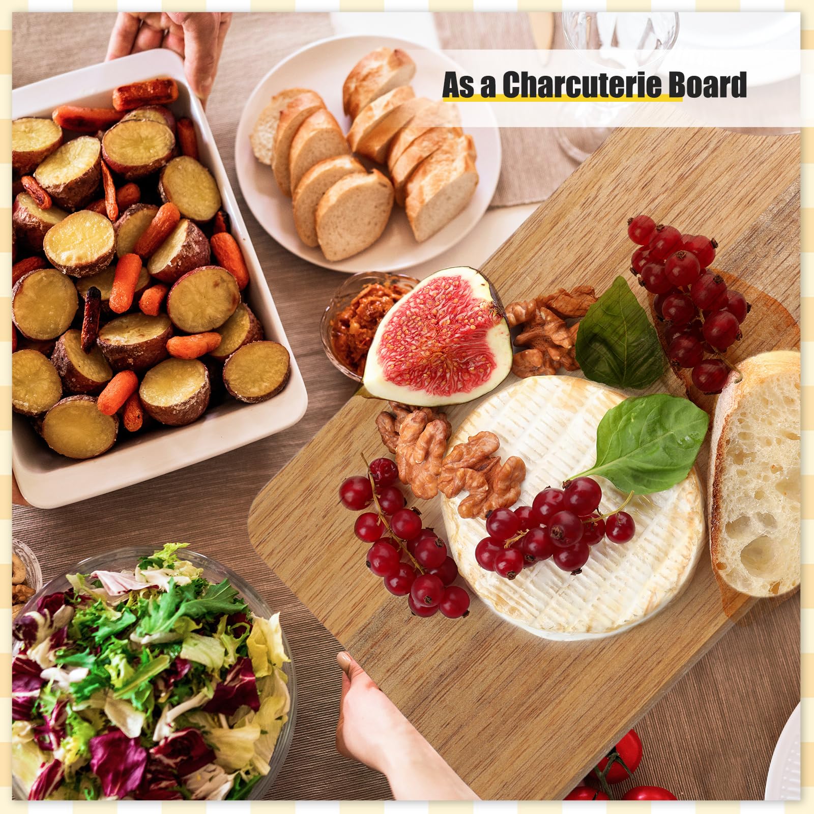 Lounsweer cutting boards ideal for kitchen prep, serving cheese and charcuterie.
