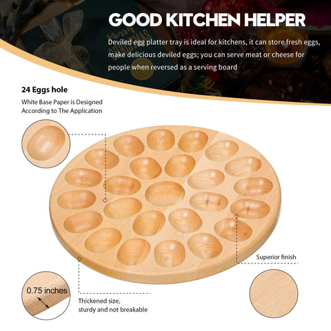 Lounsweer egg storage tray for countertop or fridge helps keep eggs organized