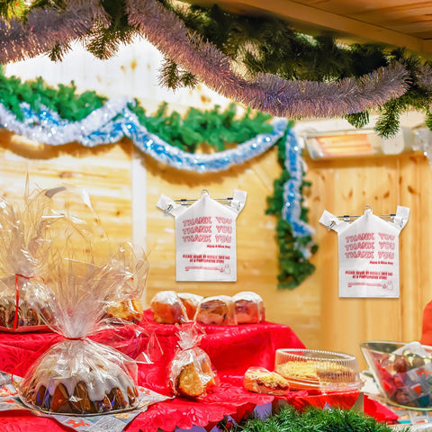 Lounsweer grocery-store counter setup using the organizer rack